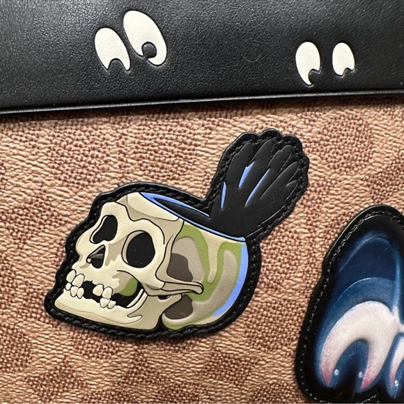 Coach Disney Dark Fairytale Spooky Eye Extra Large Wristlet Pouch NWOT Rare - Picture 2 of 12